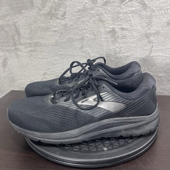Brooks Addiction 14 Men's Size 10D Black Running Lace Up Shoes NO INSOLES - Picture 3 of 10